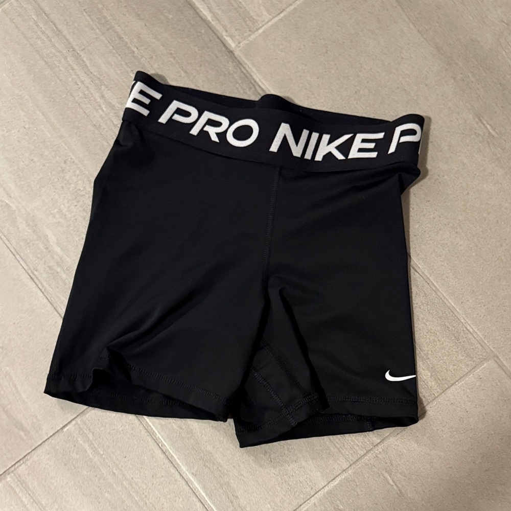 Nike Black Shorts with White Logo